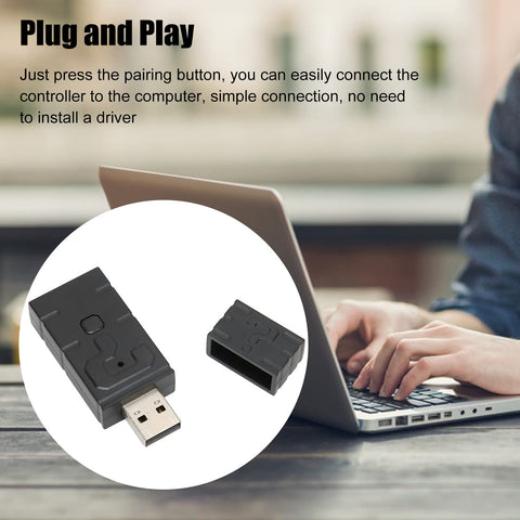 Cuifati Wireless Controller Adapter, Portable Bluetooth Controller Adapter for Windows PC, Wireless Adapter for Android TV Box, for PS4, for PS5, for One, for Switch