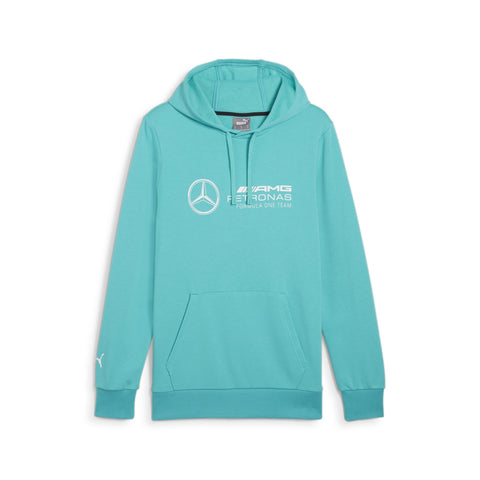PUMA Men's Standard Mercedes-AMG Petronas Essentials Fleece Hoodie, Sheen Green, L