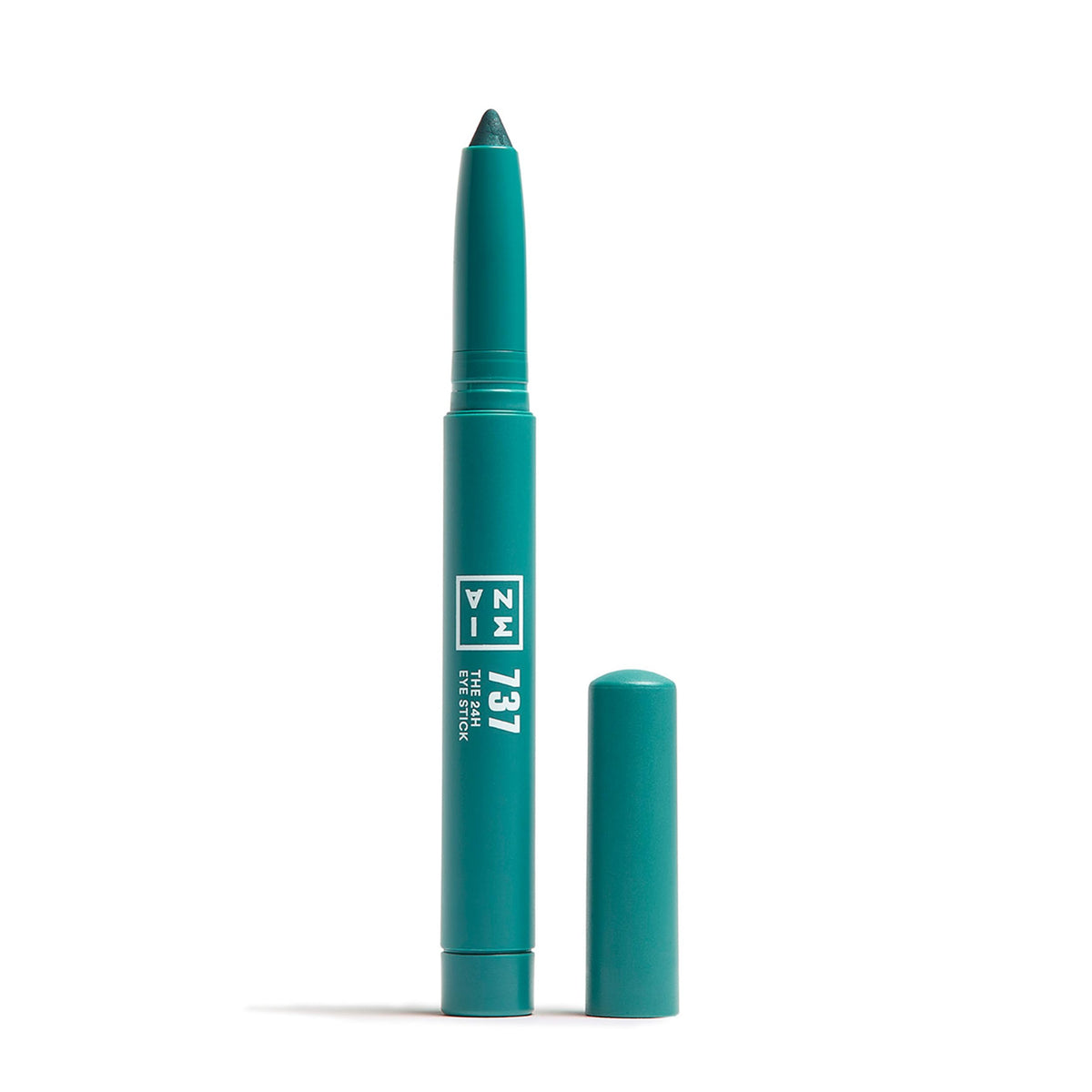 3INA MAKEUP - The 24H Eye Stick 737 - Green Eyeshadow Stick with Creamy Texture - 24H Waterproof Eyeshadow with Matte Shimmer & Metallic Finish - Multitaskig Eyeshadow