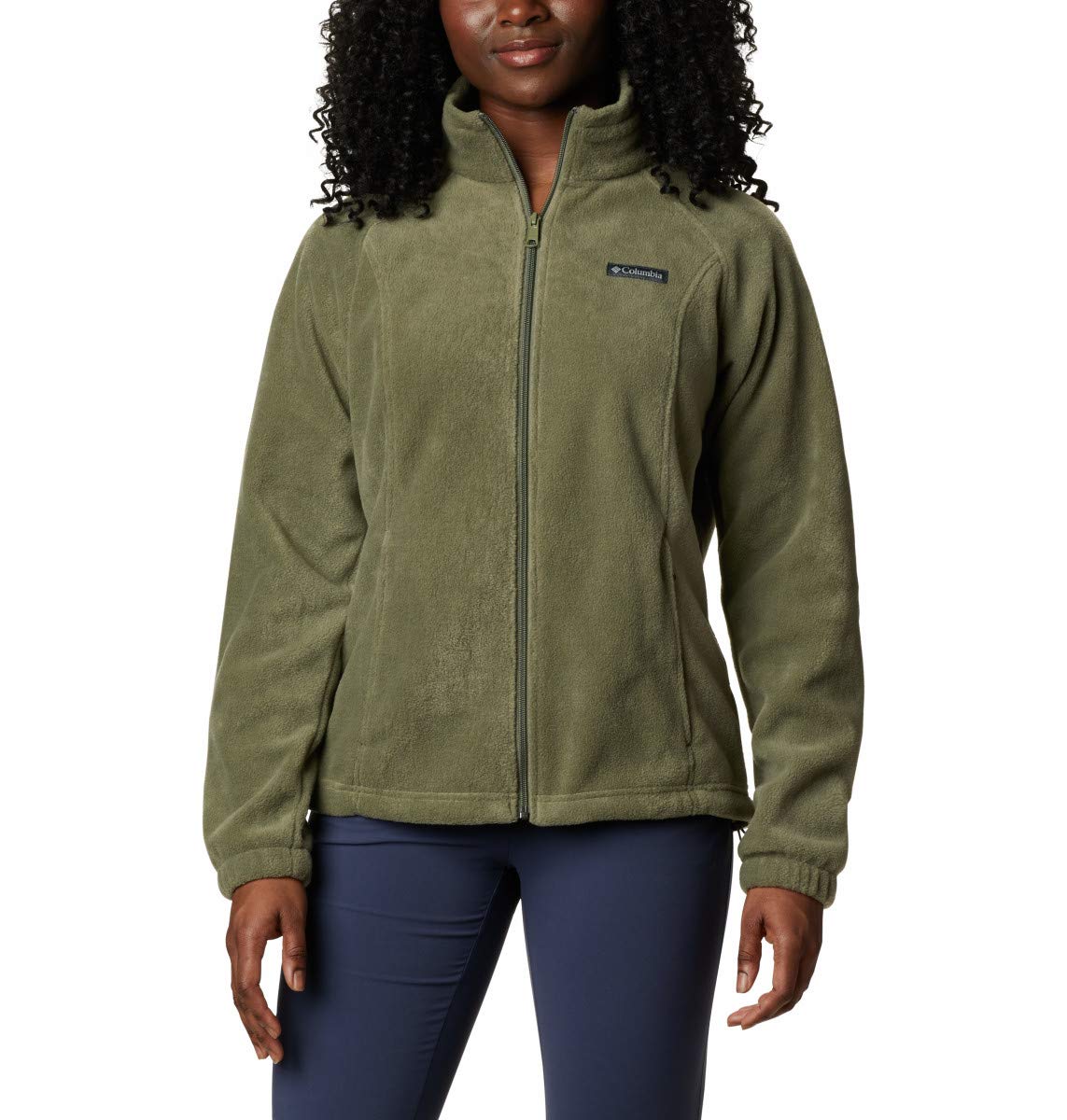 Columbia Women's Benton Springs Full Zip, Stone Green, X-Small