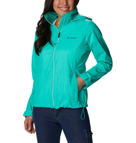Columbia Women's Switchback III Jacket, Electric Turquoise, 1X Plus