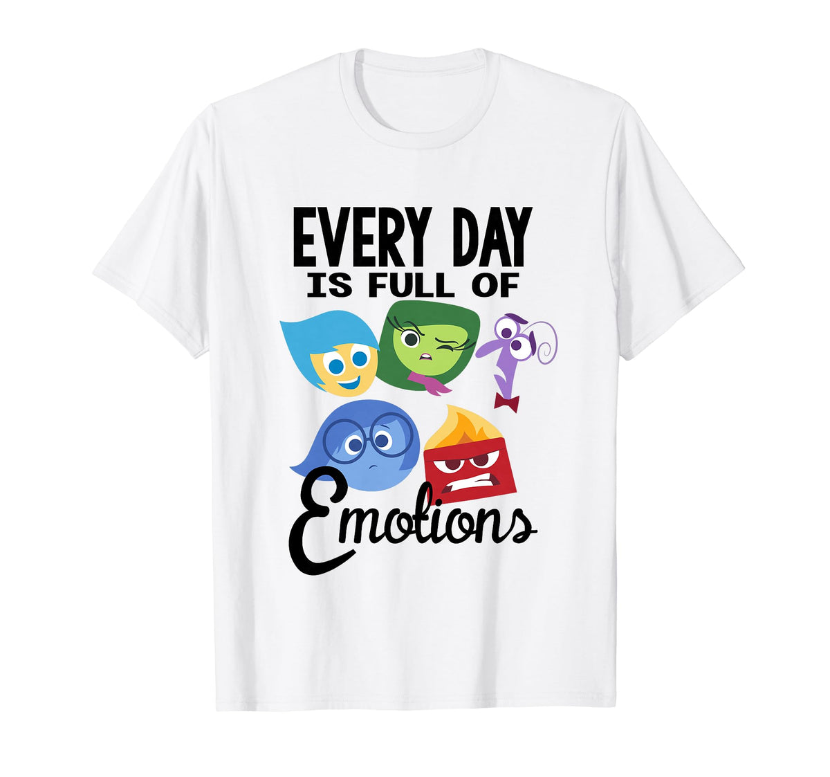 Disney Pixar Inside Out Every Day Is Full Of Emotions Group T-Shirt