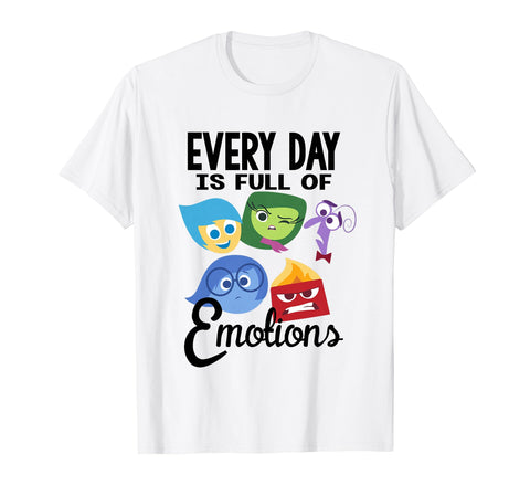 Disney Pixar Inside Out Every Day Is Full Of Emotions Group T-Shirt