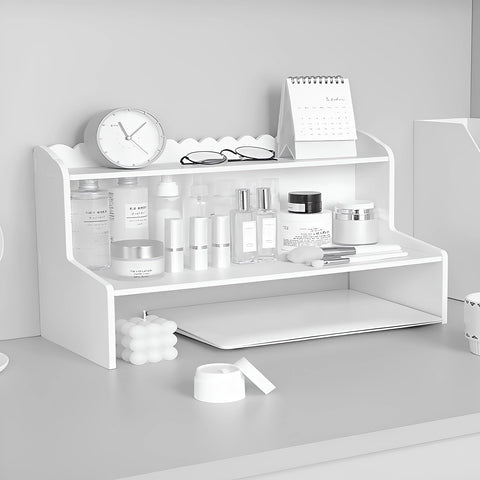 Iwinna Desktop Organizer, Office Desktop Storage Rack, Learning Supplies Stationery Toy Storage Box for Desk, Office Supplies Desk Accessories for Office, Home, School (Large)