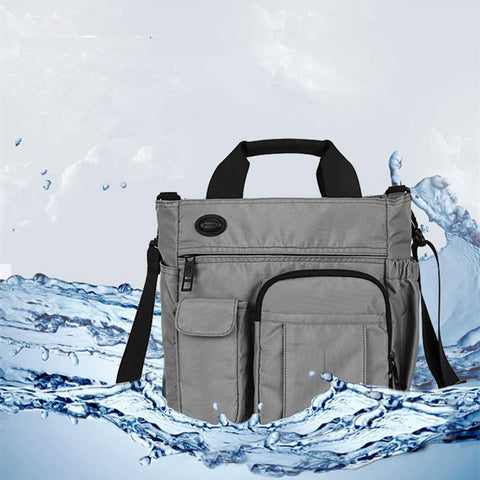 AlwaySky Crossbody Messenger Bag, Multifunctional Shoulder Bag, Laptop Bag for for Men and Women Sport Travel Business (Gray)