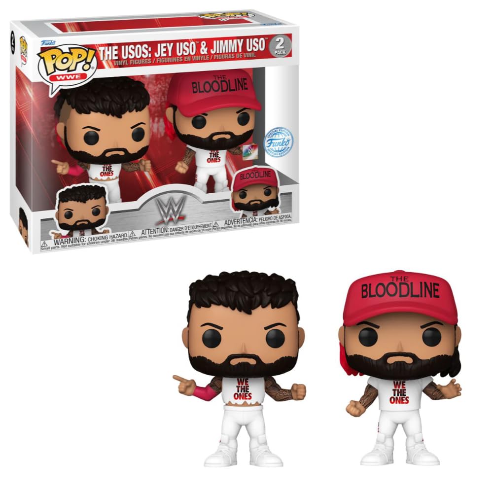Funko Pop! WWE: The Usos Jey USO and Jimmy USO *Wrestlemania 39 * 2-Pack (Fanatics Exclusive)
