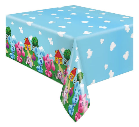 Blue's Clues Birthday Party Supplies Bundle Pack for 16 includes Plates, Napkins, Table Cover, Favor Loot Bags, Party Invitations, Thank You Notes