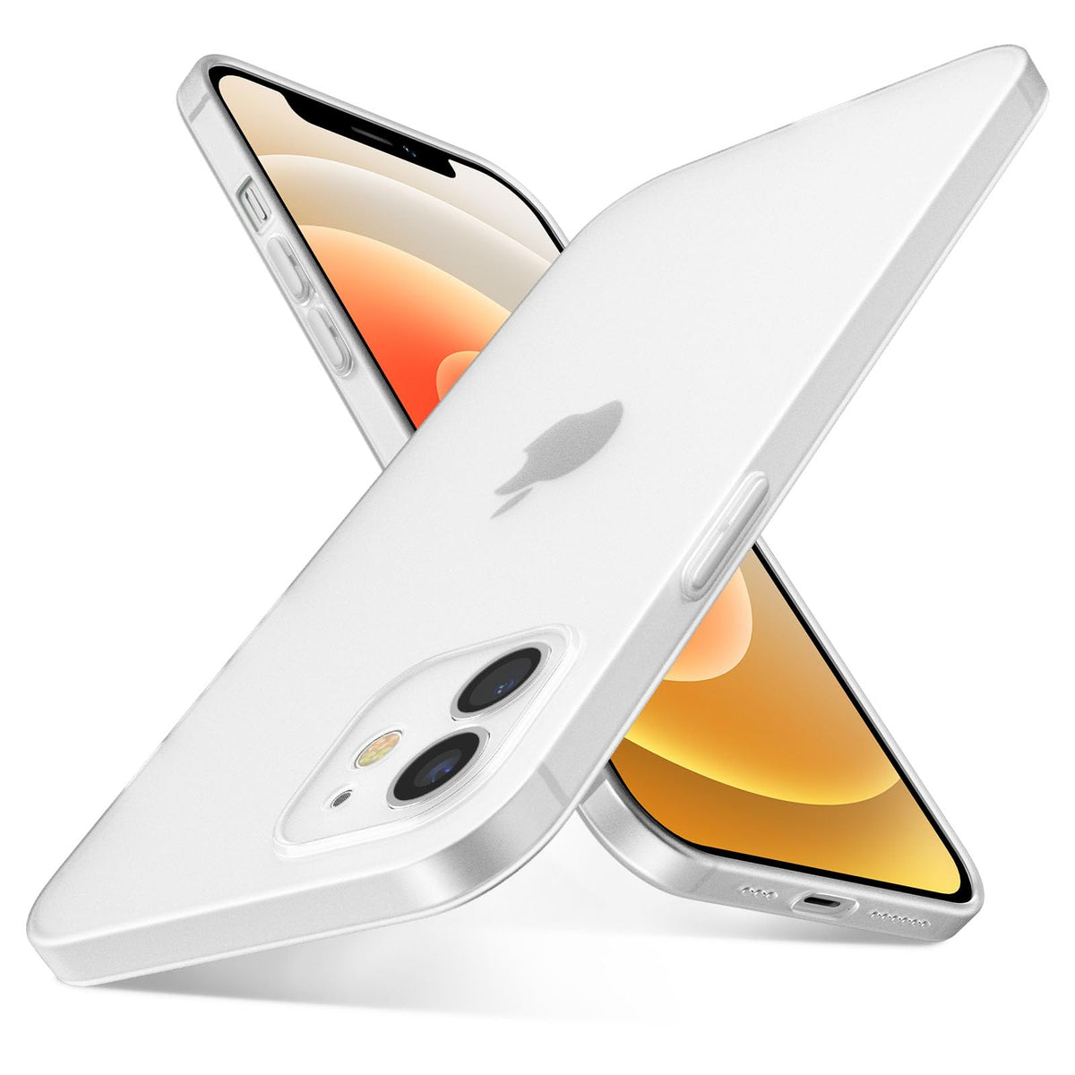 QLTYPRI Ultra Thin Case for iPhone 11 Case 6.1 inch with Full Coverage Camera Protection, Translucent Matte Slim Lightweight Soft Silicone TPU Bumper Shockproof Phone Case Cover for iPhone 11 - White