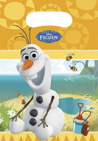 Disney Frozen Unique Party 71997 Party Bags, Pack of 6 Featuring Summer Olaf