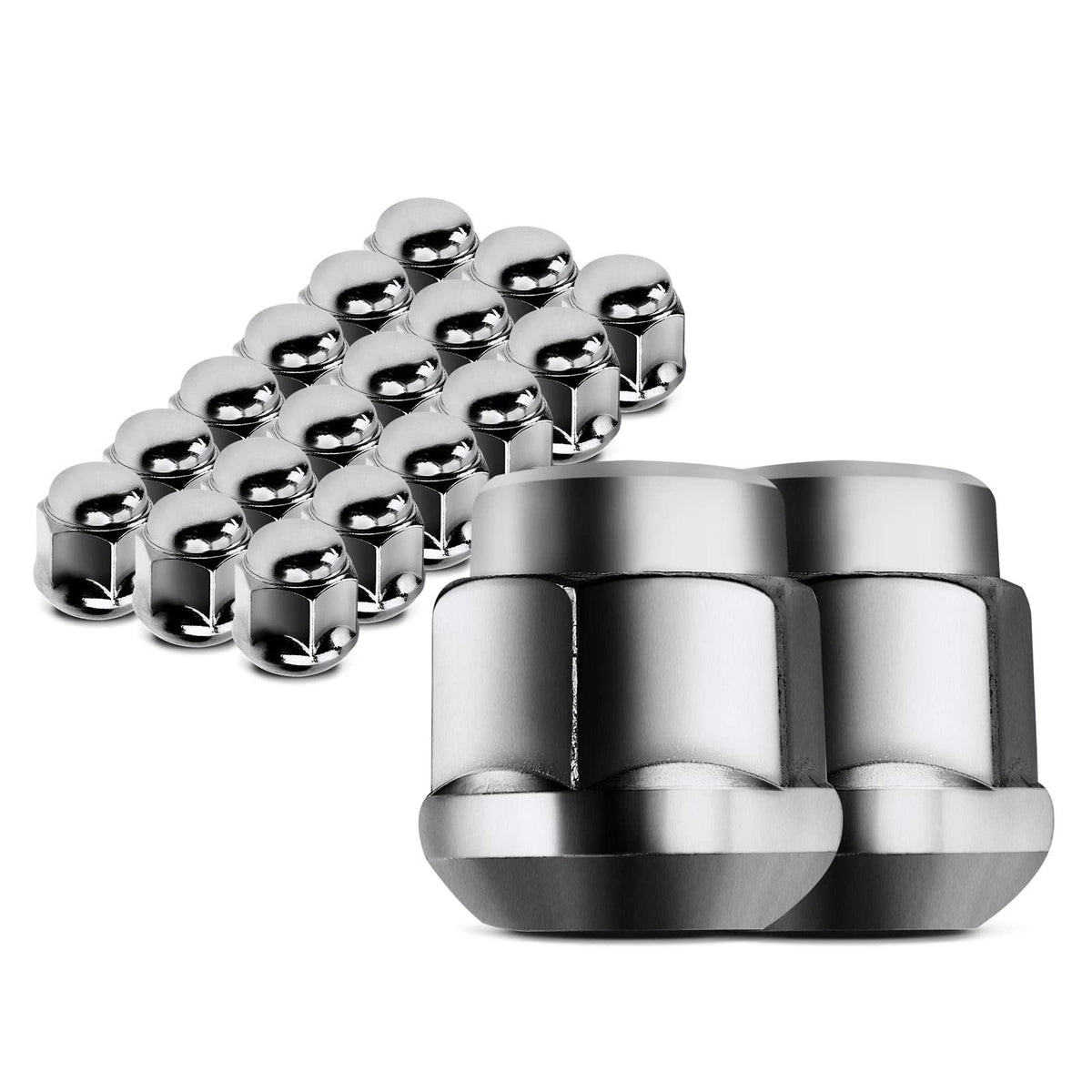 A-Premium M12-1.50 Wheel Lug Nuts Compatible with Honda CR-V Civic Accord Fit Insight Prelude S2000 Wagovan Acura MDX TLX ILX TL Front and Rear 20-PC Set