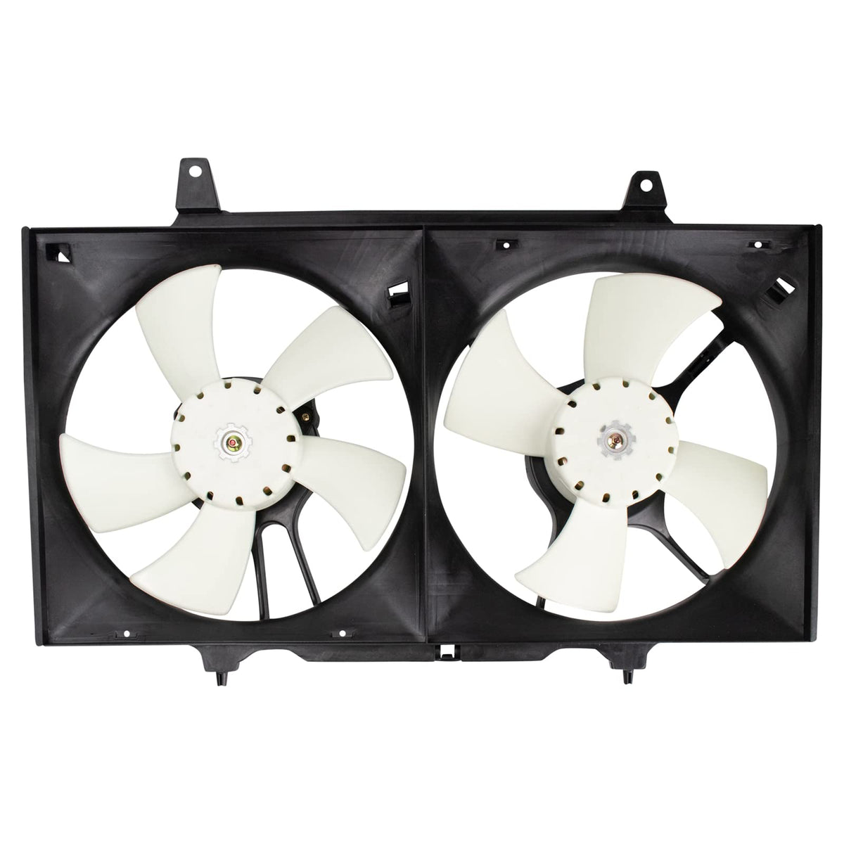 TRQ Radiator Dual Cooling Fan Assembly Compatible with 1993-1997 Nissan Altima NI3115104