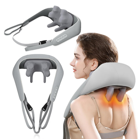 DANLIKT Neck and Shoulder Massagerx,Rechargeable Shoulder Massager with Heat,5D Massage Head,Neck and Shoulder Massager for Pain Relief,for Neck, Back, Shoulder, Leg