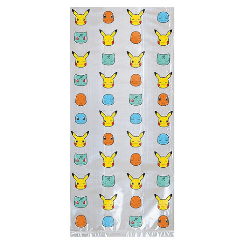 Amscan Charming Multicolor Pokemon Treat Bags - 9.5" x 4" (Pack of 16) - Perfect For Birthdays and Special Occasions