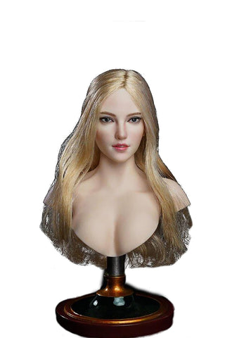 Phicen 1/6 Female Head Sculpt with Hair for 23" Female Body (B)