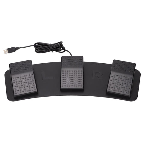 USB Triple Foot Pedal Switch, Programmable PC USB Foot Switch, 3 Key with Mouse Keyboard Gaming String Multimedia Function (FS23_P (photoelectric Switch))