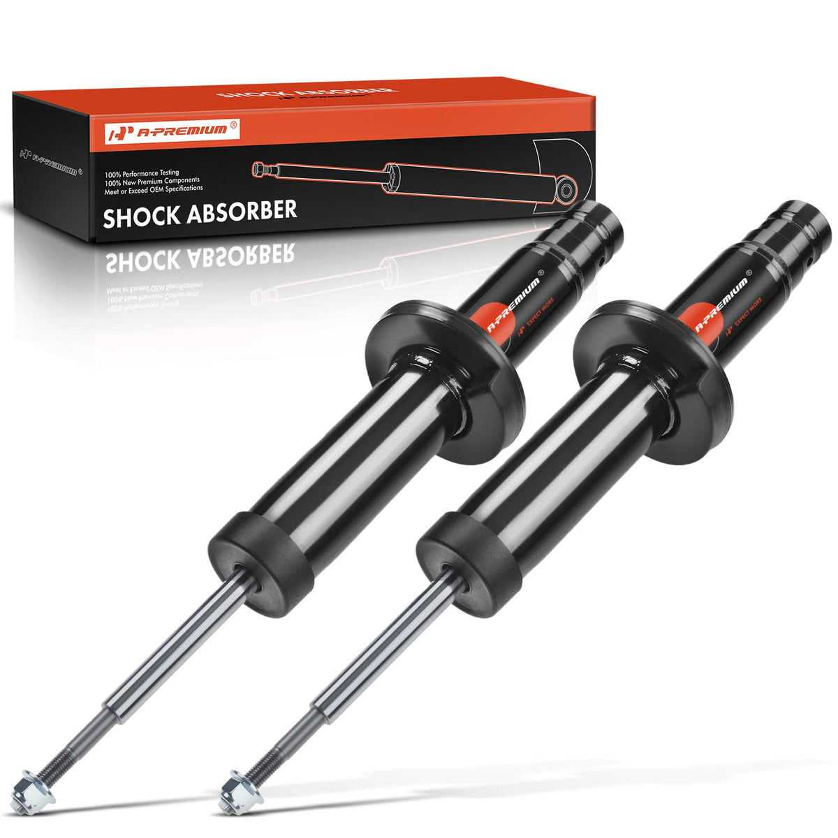 A-Premium Front Pair (2) Shock Absorber Compatible with Cadillac CTS 2008 2009 2010 2011 2012 3.0L 3.6L, Driver and Passenger Side, AWD