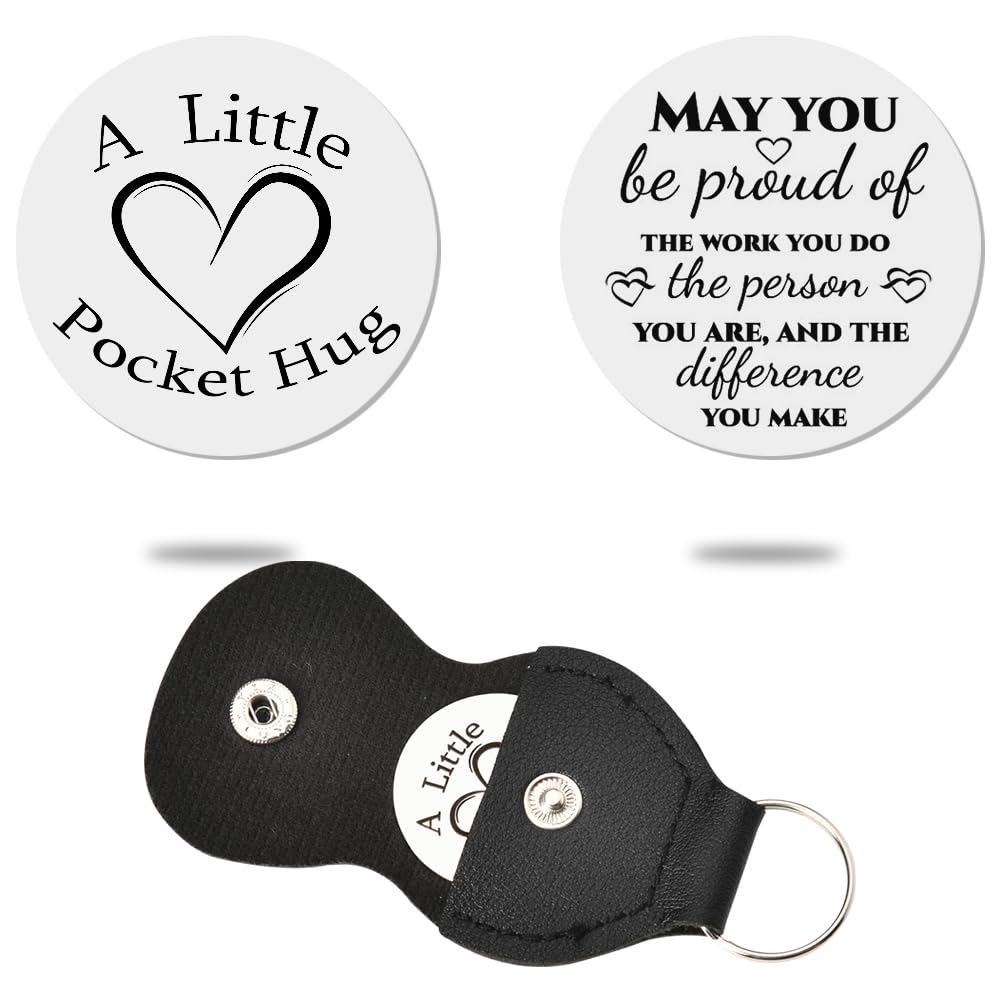 Birthday Christmas Gifts for Women Men Coworkers Inspirational Pocket Hug for colleague Boss leaving Farewell Gifts for Manager Friends Token May You Be Proud of the Work You Do Gifts, May You be