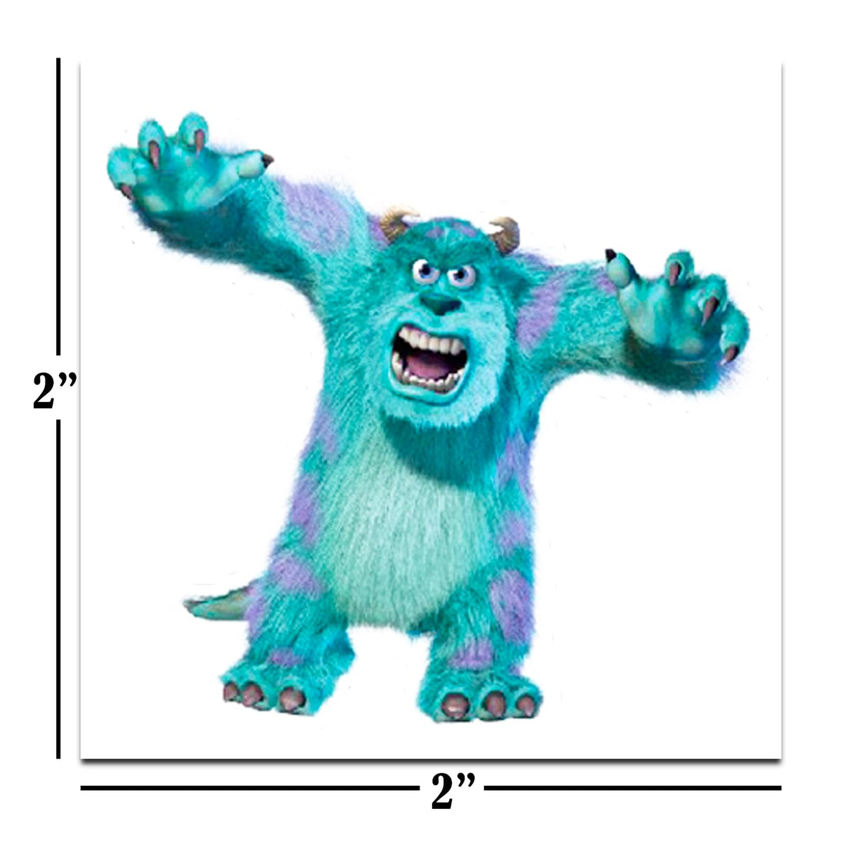 Disney Monsters Inc Tattoos Party Favors Bundle ~ 72 Perforated Individual 2" x 2" Monsters Inc Temporary Tattoos for Kids Boys Girls (Monsters Inc Party Supplies)