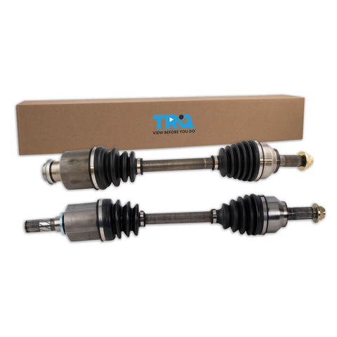 TRQ Front CV Axle Shaft Assembly Set Compatible with 2005-2013 Mazda 3 2006-2015 5