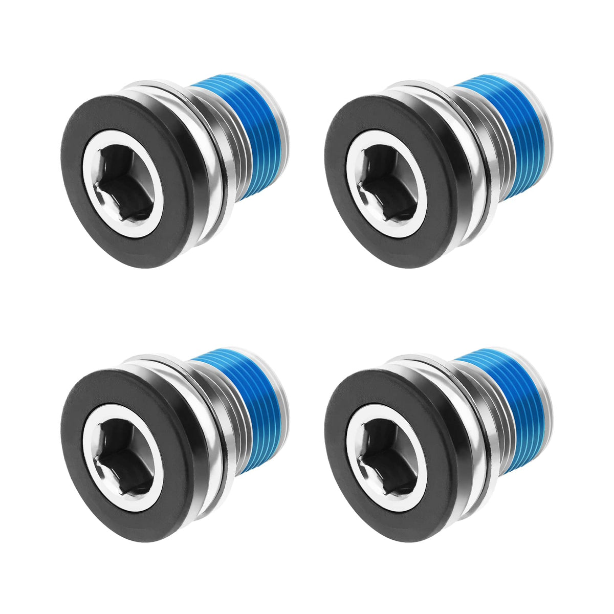 YINETTECH 4PCS Bicycle Crank Arm Bolts E-Bike M15 ISIS Crank Screws Compatible with Bosch E-Bike Drives Compatible with Brose E-Bike Drives