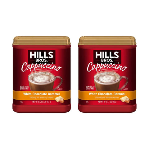 Hills Bros. Flavor Coffee (White Chocolate Caramel, 16 Ounce (Pack of 2))
