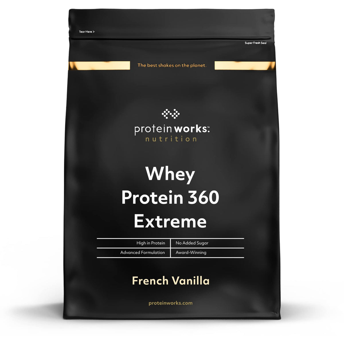 Protein Works - Whey Protein 360 | Premium Whey Shake | Whey Protein Powder Blend | No Added Sugar Protein Shake | 40 Servings | French Vanilla | 1.2kg