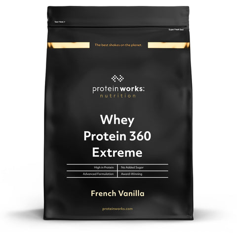 Protein Works - Whey Protein 360 | Premium Whey Shake | Whey Protein Powder Blend | No Added Sugar Protein Shake | 40 Servings | French Vanilla | 1.2kg