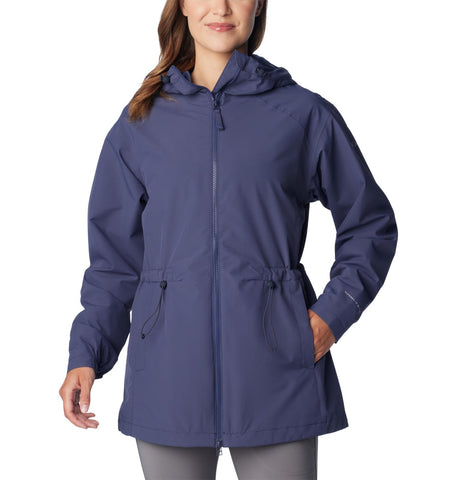 Columbia Women's Blossom Park Rain Jacket, Nocturnal, X-Large