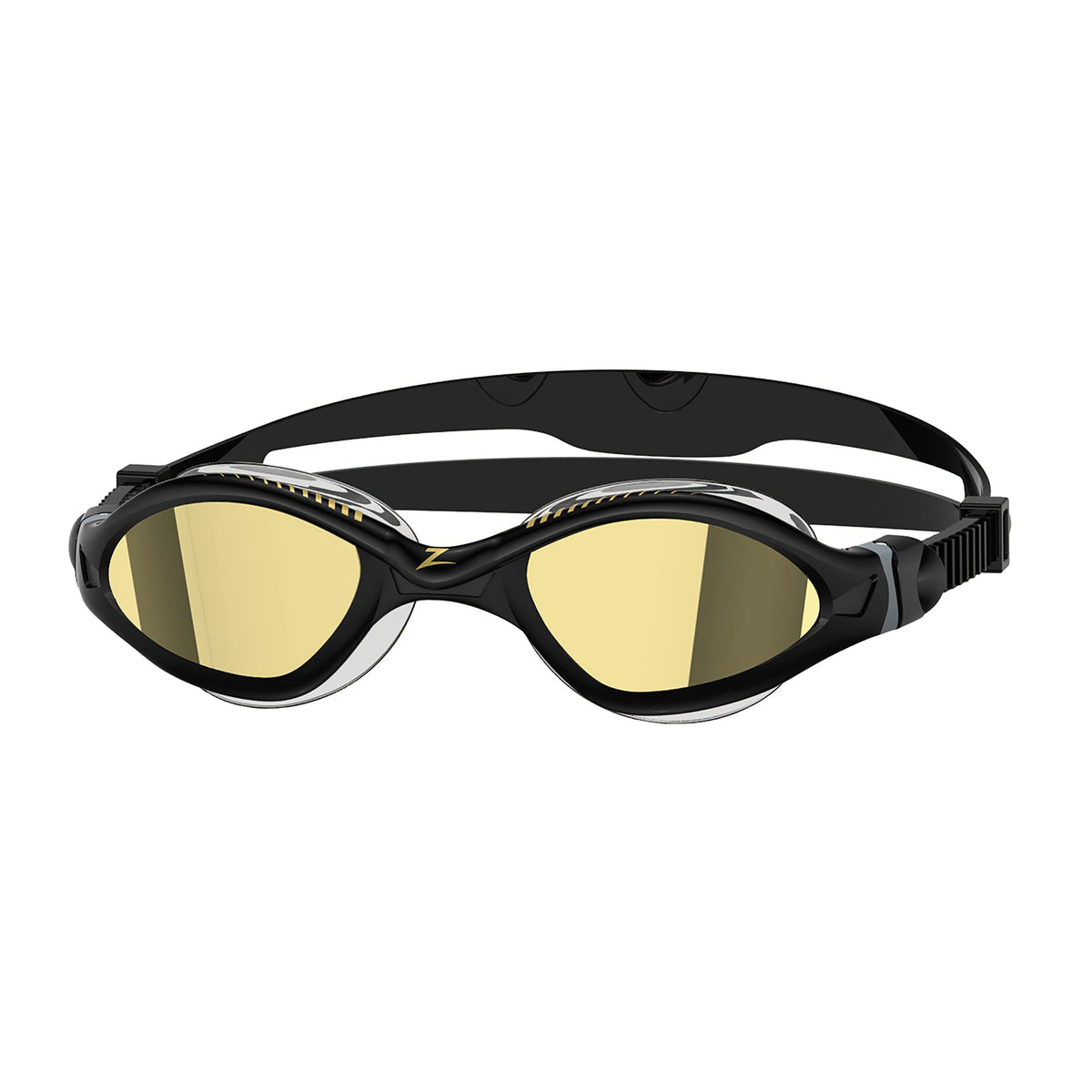 Zoggs Tiger Adult Swimming Goggles, UV protection swim goggles, Quick Adjust Comfort Goggle Straps, Fog Free Swim Goggle Lenses, Liquid Skin Flexibility & Fit, Titanium Lens Sun Protection