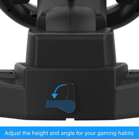 Game Steering Wheel, Gaming Racing Wheel with Pedal, 180 Degrees Rotation Shifter Gaming Steering Wheel Simulates Driving for PS 3 for PC for Switch Android