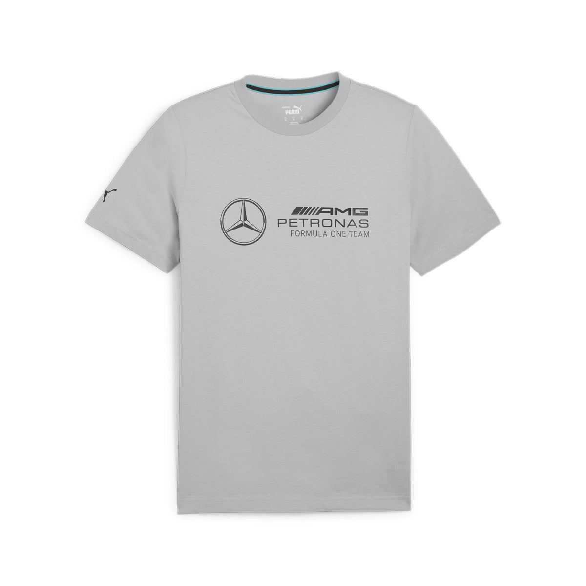 PUMA Men's Standard Mercedes-AMG Petronas Essentials Logo Tee, Team Silver-SS24