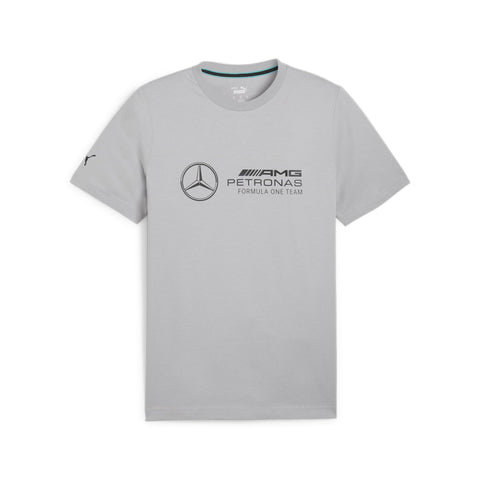 PUMA Men's Standard Mercedes-AMG Petronas Essentials Logo Tee, Team Silver-SS24