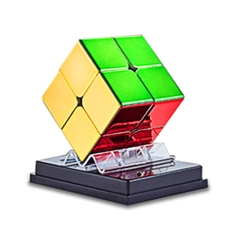Cuberspeed Cyclone Boys Metallic 2X2 M Speed Cube Shiny Cube Mirror Reflective stickerless Magnetic Cyclone Boys Metallic 2x2x2 M Puzzle