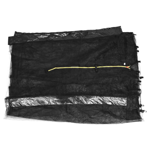 WOONEKY Trampoline Mesh Net Safety Netting Easy Installation Zipper for Easy Access Child Safe Enhance Bounce Fun