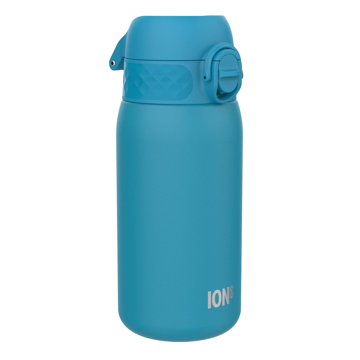 ION8 Insulated Steel Water Bottle, 320 ml/11 oz, Leak Proof, Easy to Open, Secure Lock, Dishwasher Safe, Carry Handle, Flip Cover, Scratch Resistant, Durable Stainless Steel, Carbon Neutral, Blue