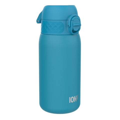 ION8 Insulated Steel Water Bottle, 320 ml/11 oz, Leak Proof, Easy to Open, Secure Lock, Dishwasher Safe, Carry Handle, Flip Cover, Scratch Resistant, Durable Stainless Steel, Carbon Neutral, Blue
