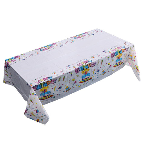 PRETYZOOM Plastic Table Cloths Plastic tablecloths Plastic Table Covers Plastic Picnic Table Kid Picnic Table Tablecloth Disposable Birthday Party Supplies Child Dining Table