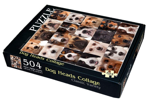 Dog Heads Collage 504 Piece Jigsaw Puzzle 16" X 20"