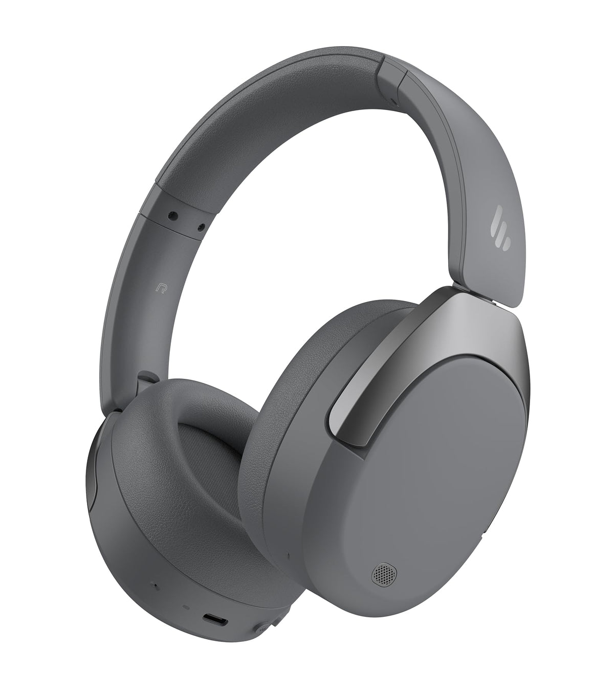 Edifier W830NB Wireless Over Ear Headphones with -45dB Active Noise Cancelling, 94H Playtime, LDAC Hi-Res Sound, Spatial Audio, Fast Charging, Multipoint Connection, Bluetooth V5.4 - Gray