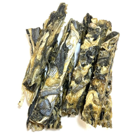 *New* Dried Fish Fingers 500g 100% Natural 100% Fish Skin Dog Treats Chews Hypo-Allergenic Grain Free Gluten Free SMD