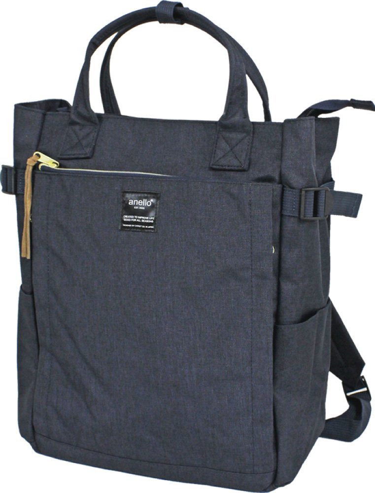 anello(???) Women's Regular 2-Way Tote Backpack, Navy, F