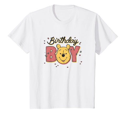 Kids Disney Winnie The Pooh Birthday Boy Pooh Face Youth T-Shirt