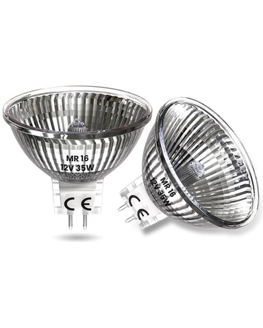 TobeBright MR16 GU5.3 Halogen Bulbs,35W 12V Dimmable Spot Light Bulbs, Warm White 2800K 550LM, Low Voltage 30° Beam Angle, Halogen Spotlights Bulbs for Ceiling Recessed Lighting(Pack of 2)