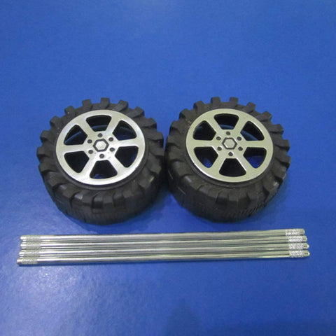 EXCEART 1.9mm Wheels can fit 2mm shafts.