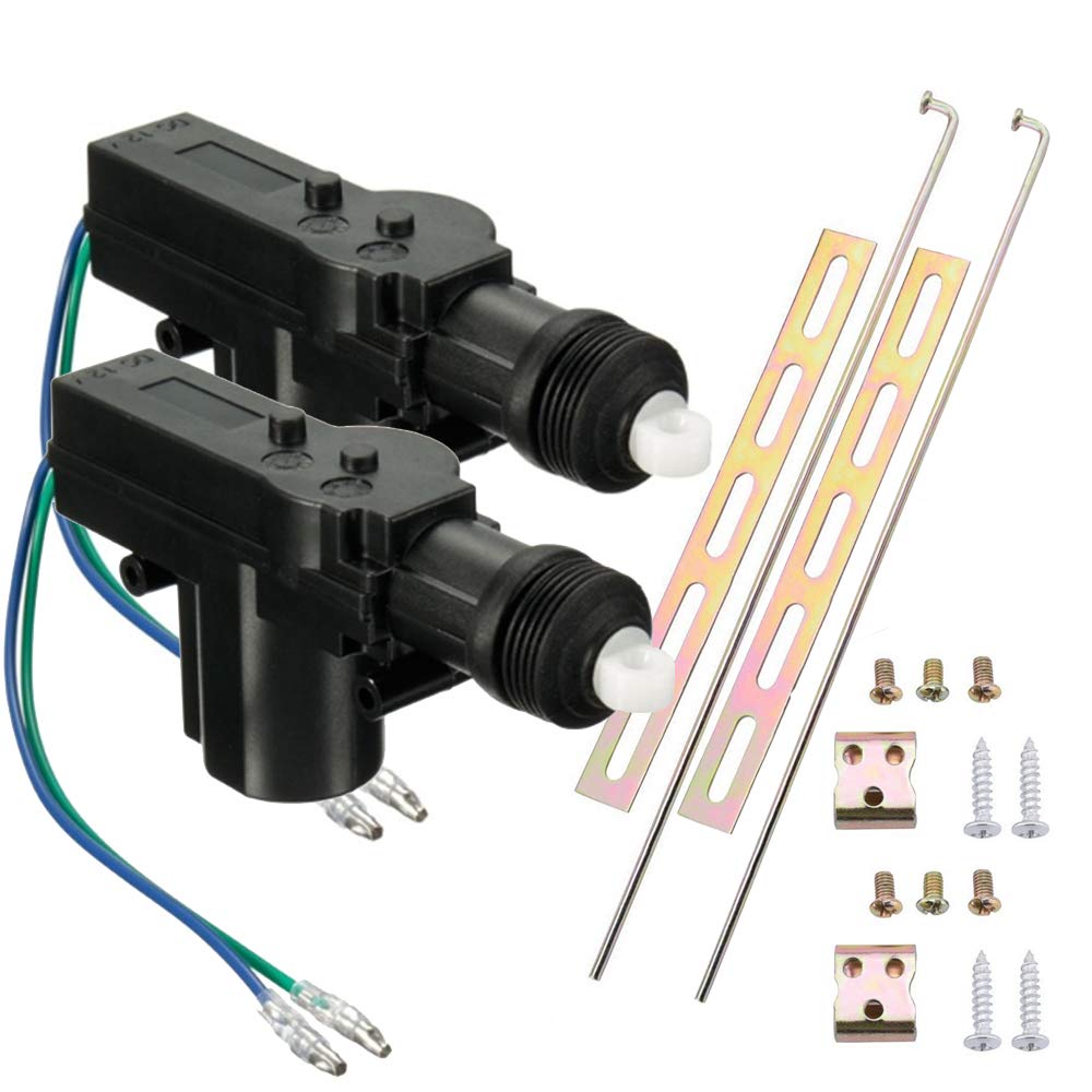 Etopar 2 X Car Motor Universal Heavy Duty High Power Door Lock Actuator 5 Wire Cable 12V Central Locking System