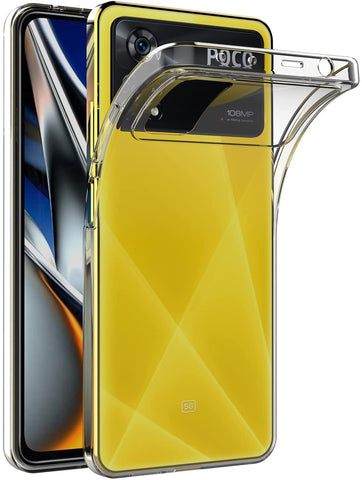 MaiJin Case for Xiaomi Mi Poco X4 Pro 5G (6.67 inch) Soft TPU Rubber Gel Bumper Transparent Back Cover
