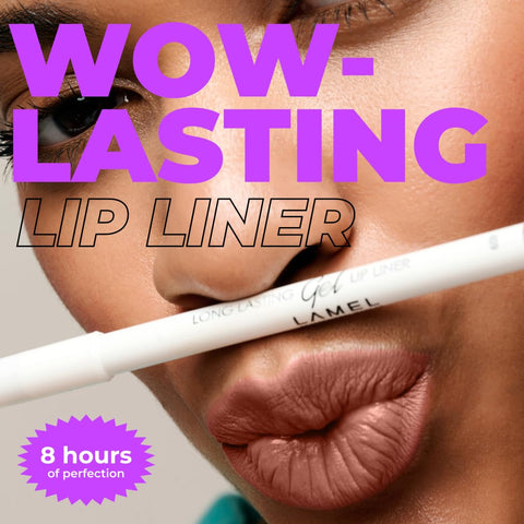 Lamel Matte Gel Lip Liner Pencil | Weightless&CreamyTexture - Sharpenable - Longwear & Waterproof - High Pigmented & Flawless Finish - Moisturizing - Cruelty-free & Paraben-Free,- 407, 1,7g/0.05oz