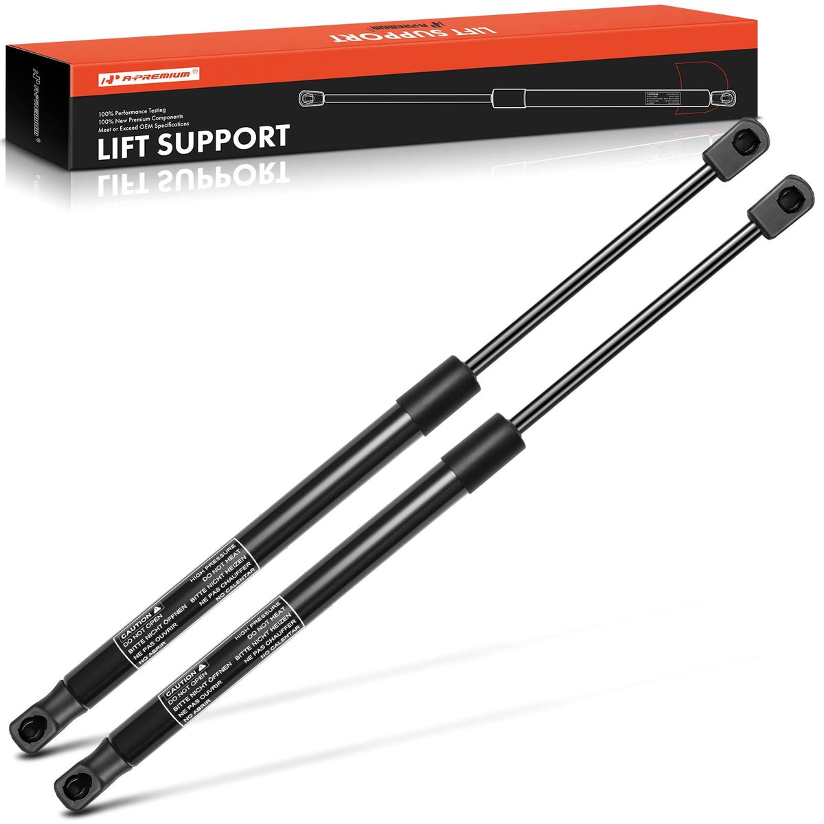 A-Premium Rear Trunk Lift Supports Shock Struts Compatible with Audi A8 Quattro 2004-2010 S8 2007-2010 Sedan 2-PC Set