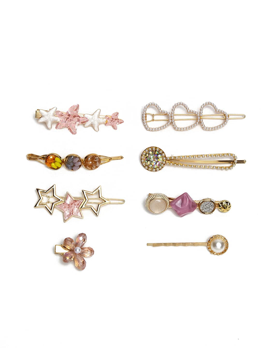 YouBella Jewellery Hair Accessories Stylish Combo of Hair Pin Hair Clip for Girls and Women (Multi-Color) (Style 2)