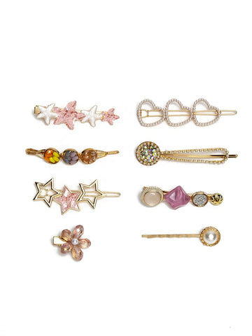 YouBella Jewellery Hair Accessories Stylish Combo of Hair Pin Hair Clip for Girls and Women (Multi-Color) (Style 2)